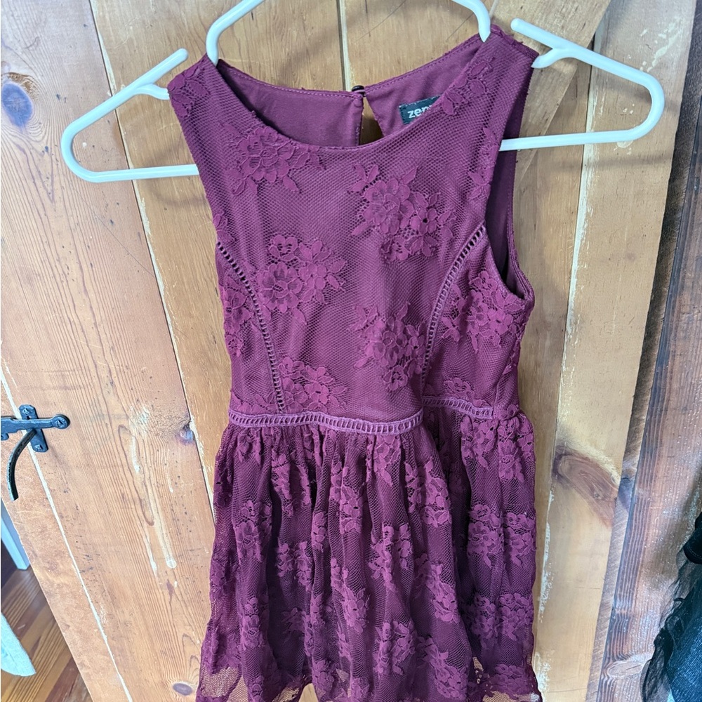 Zenzi Purple Lace Dress